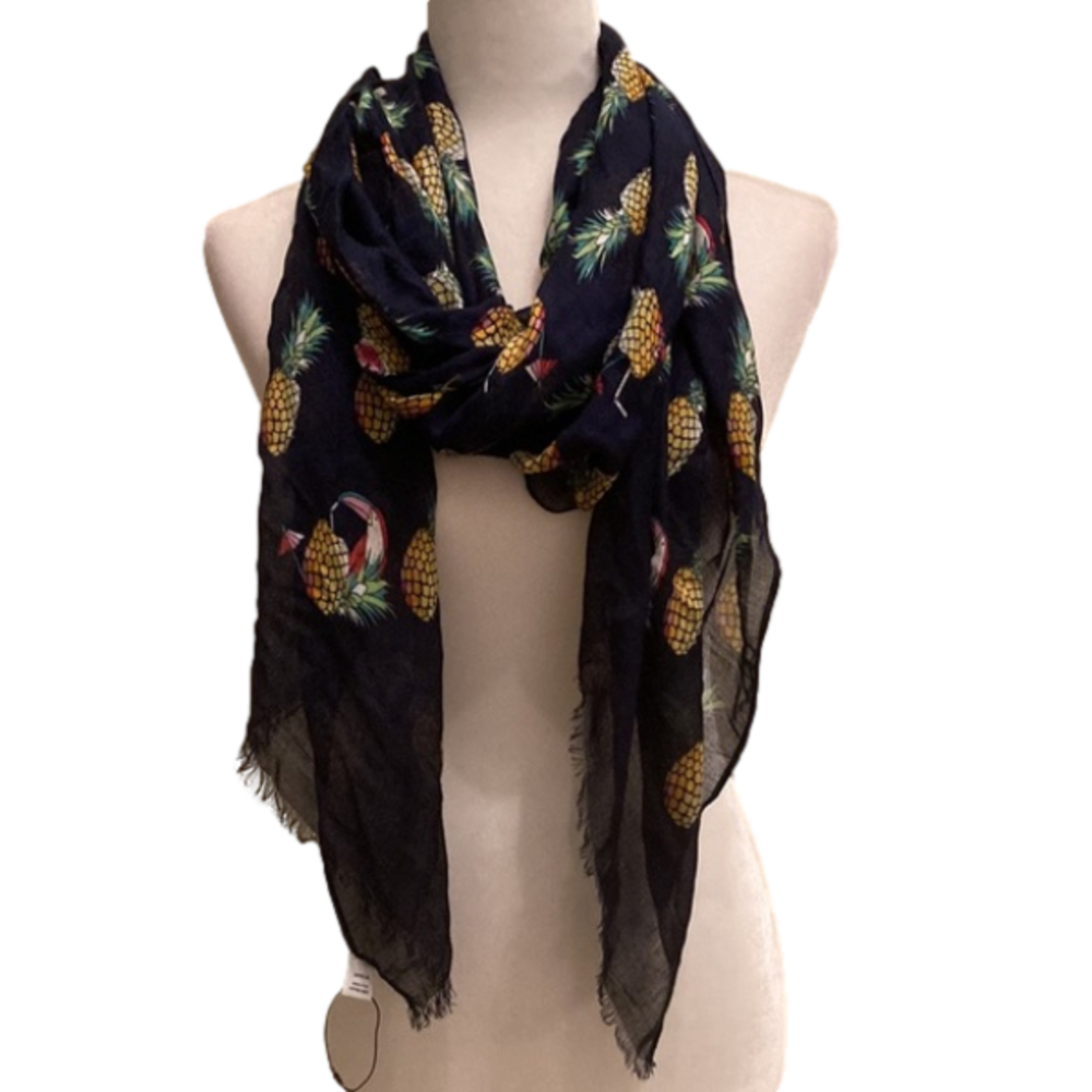 Vera Bradley Toucan Party Soft Fringe Scarf